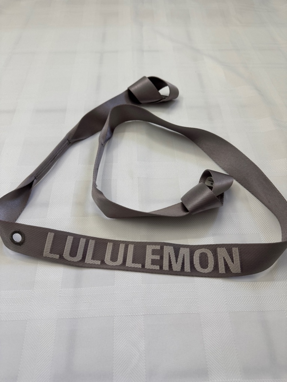 lululemon athletica Gray Logo Yoga Mat Strap